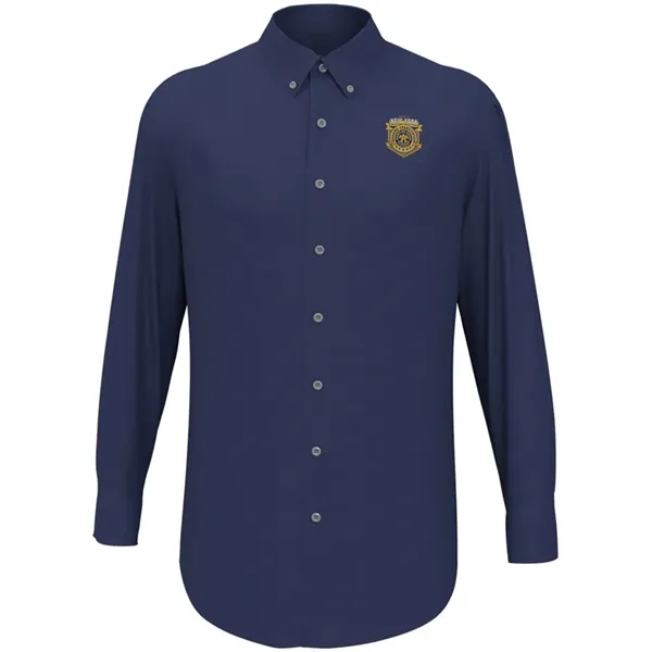 Perry Ellis Heathered Woven Shirt - Perry Ellis Heathered Woven Shirt - Image 4 of 12