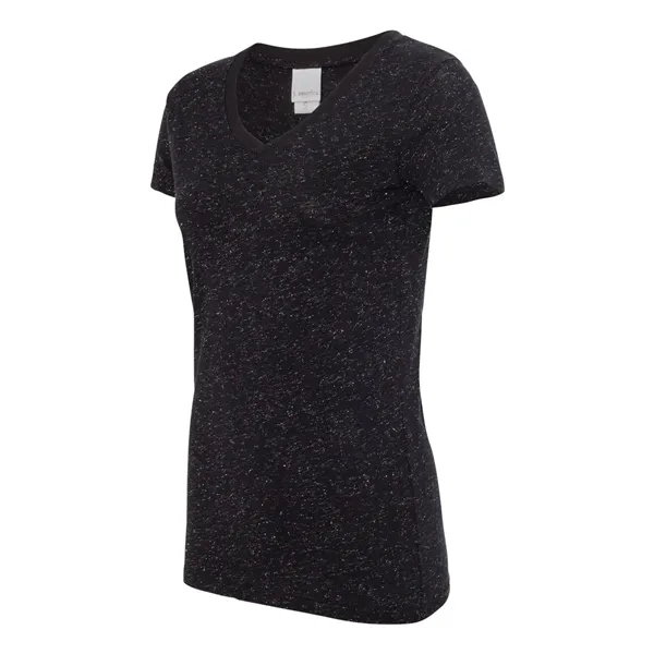 J. America Women's Glitter V-Neck T-Shirt - J. America Women's Glitter V-Neck T-Shirt - Image 4 of 14