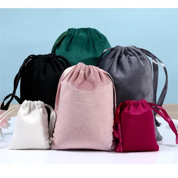 High-Quality Drawstring Flannel Bags - High-Quality Drawstring Flannel Bags - Image 0 of 1