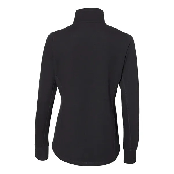 J. America Women's Omega Stretch Quarter-Zip Pullover - J. America Women's Omega Stretch Quarter-Zip Pullover - Image 2 of 4