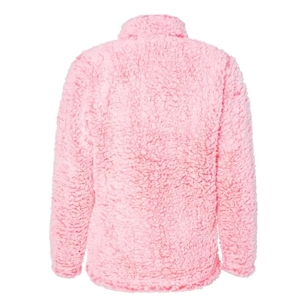 J. America Women's Epic Sherpa Quarter-Zip Pullover - J. America Women's Epic Sherpa Quarter-Zip Pullover - Image 8 of 16