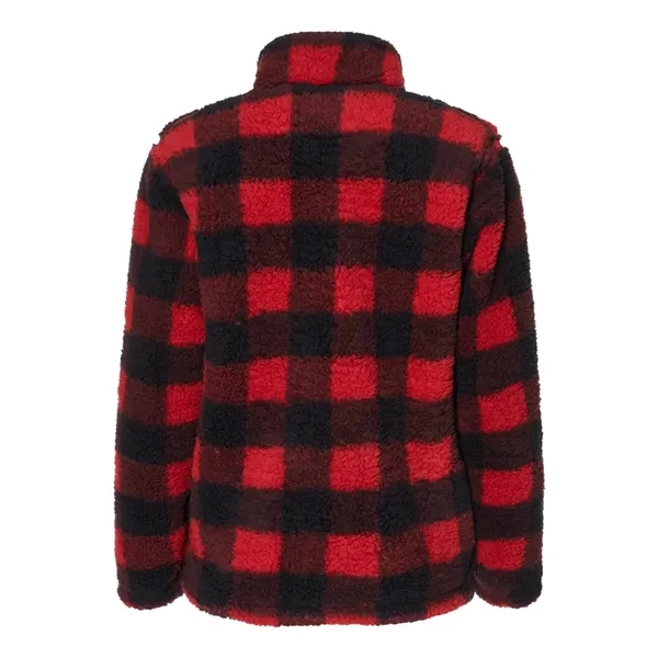 J. America Women's Epic Sherpa Quarter-Zip Pullover - J. America Women's Epic Sherpa Quarter-Zip Pullover - Image 14 of 16