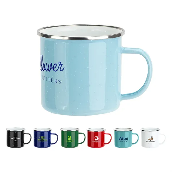 Foundry 16 oz Enamel-Lined Iron Coffee Mug - Foundry 16 oz Enamel-Lined Iron Coffee Mug - Image 0 of 7
