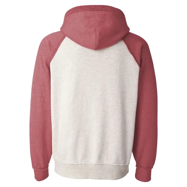 J. America Men's Vintage Heather Hooded Sweatshirt - J. America Men's Vintage Heather Hooded Sweatshirt - Image 4 of 18