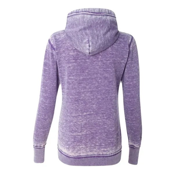 J. America Women's Zen Fleece Full-Zip Hooded Sweatshirt - J. America Women's Zen Fleece Full-Zip Hooded Sweatshirt - Image 12 of 15