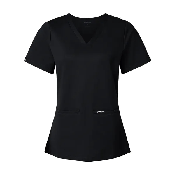 Jaanuu Women's Cesi Ultrasoft Scrub V-Neck Top - Jaanuu Women's Cesi Ultrasoft Scrub V-Neck Top - Image 1 of 12