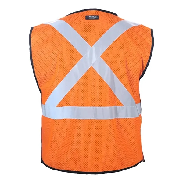Kishigo Unisex X-Back Breakaway Vest - Kishigo Unisex X-Back Breakaway Vest - Image 4 of 4