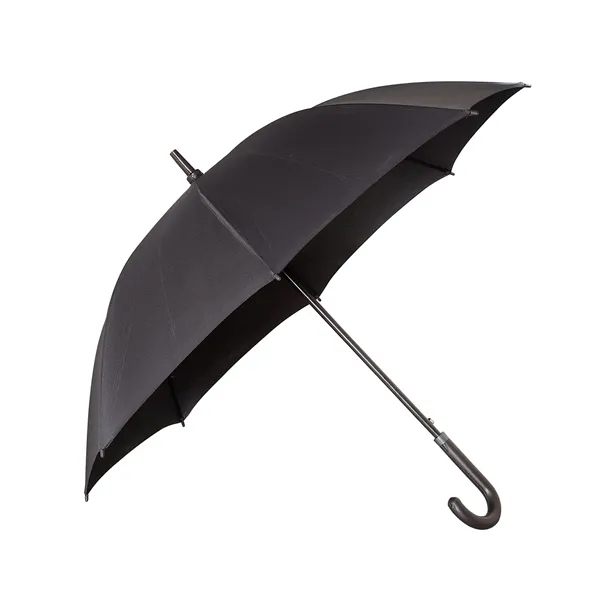 Executive Umbrella With Curved Faux Leather Ha... - Executive Umbrella With Curved Faux Leather Ha... - Image 0 of 1
