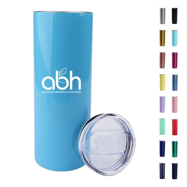 20oz Skiny Vacuum Insulated Tumbler with lid - 20oz Skiny Vacuum Insulated Tumbler with lid - Image 0 of 2