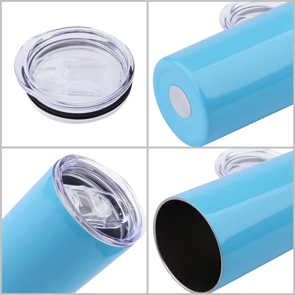 20oz Skiny Vacuum Insulated Tumbler with lid - 20oz Skiny Vacuum Insulated Tumbler with lid - Image 2 of 2