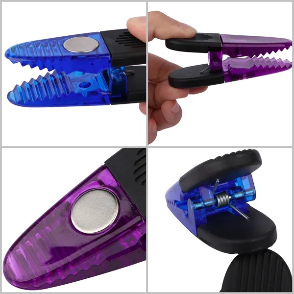 Plastic Magnet Chip Clips & Bag  For Food Packages - Plastic Magnet Chip Clips & Bag  For Food Packages - Image 2 of 2