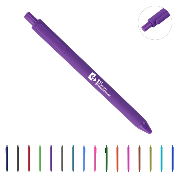 Plastic 0.5mm Fine Point Retractable Gel Pens W/ Black Ink - Plastic 0.5mm Fine Point Retractable Gel Pens W/ Black Ink - Image 0 of 2