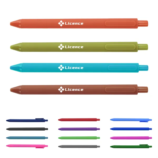 Plastic 0.5mm Fine Point Retractable Gel Pens W/ Black Ink - Plastic 0.5mm Fine Point Retractable Gel Pens W/ Black Ink - Image 0 of 2
