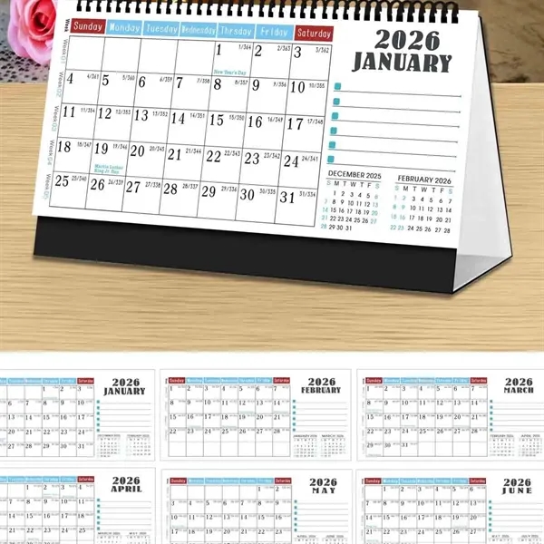 2026 Portable Desk Calendar - 2026 Portable Desk Calendar - Image 6 of 7