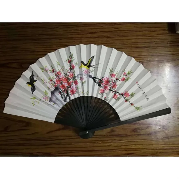 Folding Paper Hand Bamboo Fans for Wedding and Party Favors - Folding Paper Hand Bamboo Fans for Wedding and Party Favors - Image 4 of 4