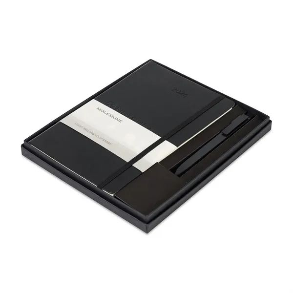 Moleskine® Soft Cover Large Weekly 2026 Planner and GO Pen - Moleskine® Soft Cover Large Weekly 2026 Planner and GO Pen - Image 0 of 2