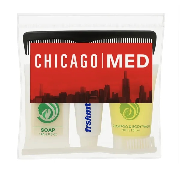 5-Piece Travel Hygiene Kit in Clear Zip Bag - 5-Piece Travel Hygiene Kit in Clear Zip Bag - Image 1 of 1
