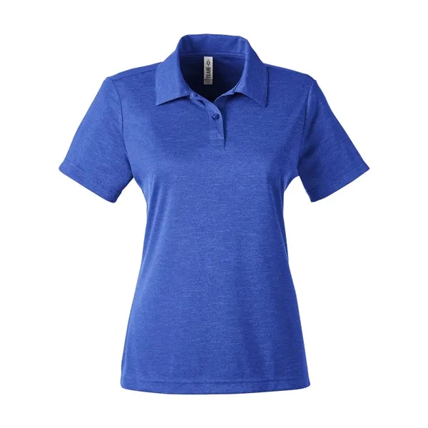 Team 365 Women's Zone Sonic Heather Performance Polo - Team 365 Women's Zone Sonic Heather Performance Polo - Image 9 of 10
