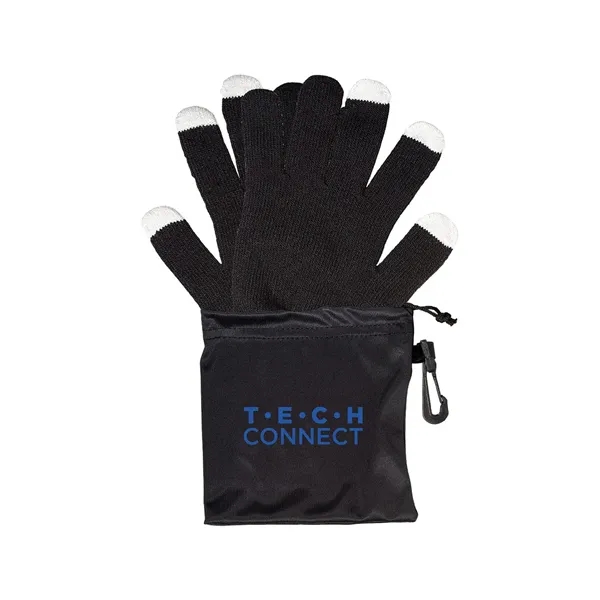 Touchscreen-Friendly Gloves In Pouch - Touchscreen-Friendly Gloves In Pouch - Image 0 of 1