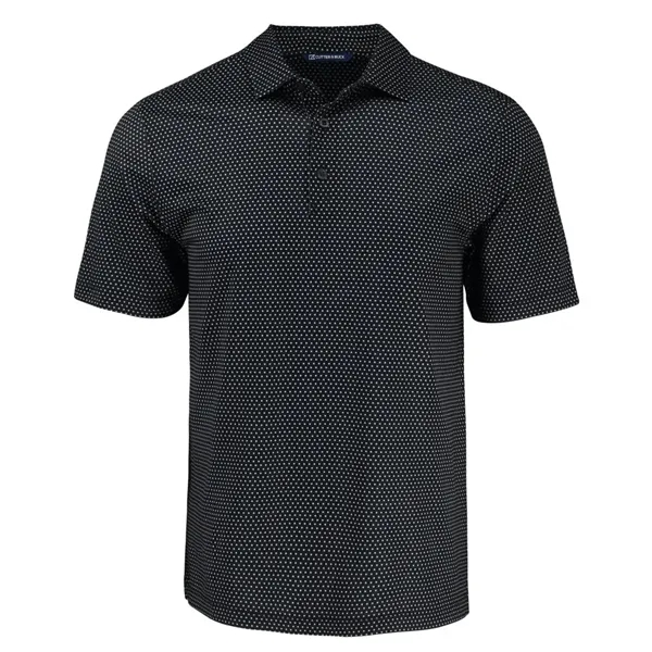 Cutter & Buck Pike Eco Shadow Check Print Recycled Mens Polo - Cutter & Buck Pike Eco Shadow Check Print Recycled Mens Polo - Image 1 of 11