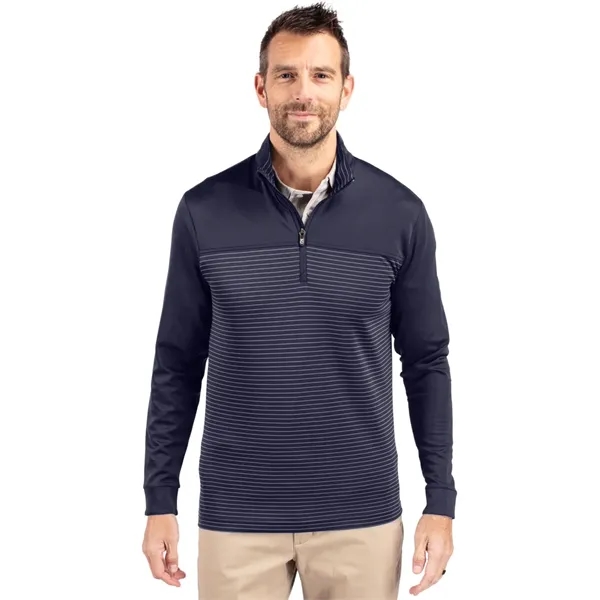 Cutter & Buck Traverse Stretch Eco Stripe Quarter Zip Men... - Cutter & Buck Traverse Stretch Eco Stripe Quarter Zip Men... - Image 17 of 37