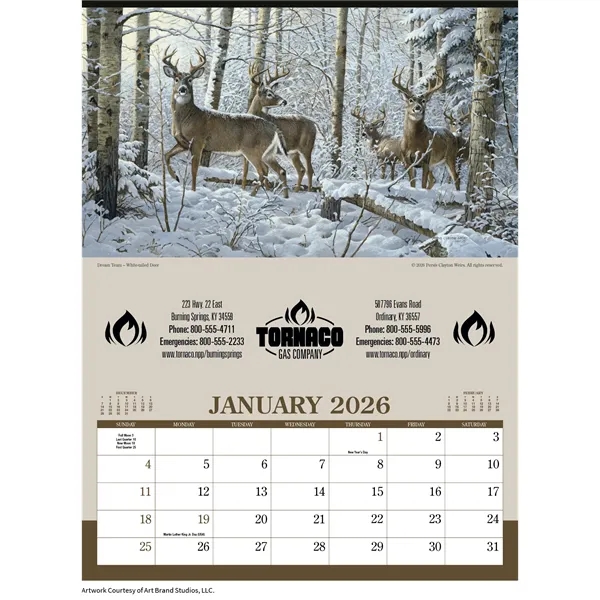 Triumph® Calendars Wildlife Art Calendar - Triumph® Calendars Wildlife Art Calendar - Image 4 of 20