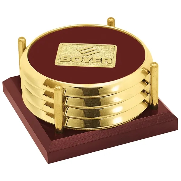 JAFFA® Four Coasters with Solid Cherry Tray - JAFFA® Four Coasters with Solid Cherry Tray - Image 19 of 25