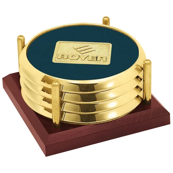 JAFFA® Four Coasters with Solid Cherry Tray - JAFFA® Four Coasters with Solid Cherry Tray - Image 23 of 25