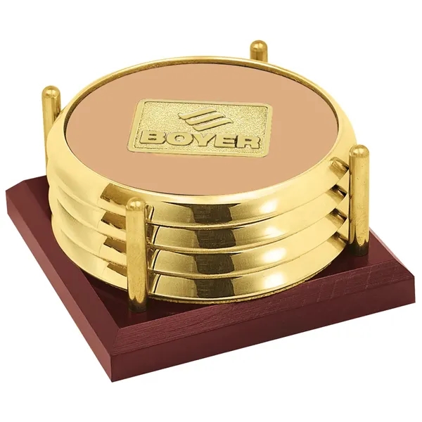 JAFFA® Four Coasters with Solid Cherry Tray - JAFFA® Four Coasters with Solid Cherry Tray - Image 24 of 25