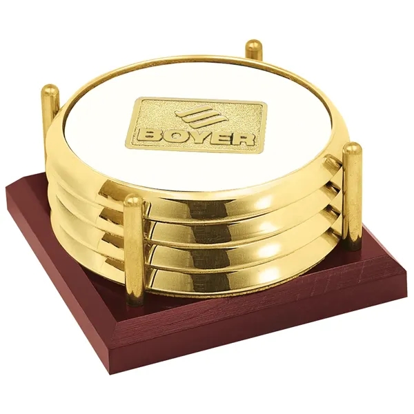 JAFFA® Four Coasters with Solid Cherry Tray - JAFFA® Four Coasters with Solid Cherry Tray - Image 25 of 25