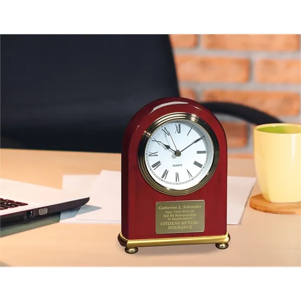 JAFFA® Rosewood Arch Clock - JAFFA® Rosewood Arch Clock - Image 3 of 3