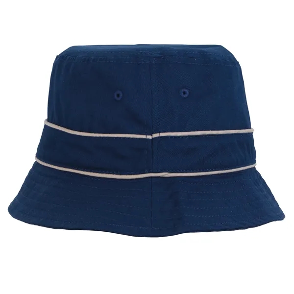 Cotton Bucket Hat with Trim - Cotton Bucket Hat with Trim - Image 7 of 11