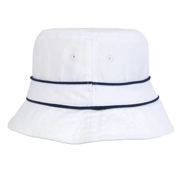 Cotton Bucket Hat with Trim - Cotton Bucket Hat with Trim - Image 9 of 11