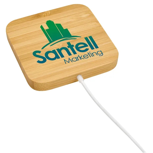 Good Value™ Bamboo Magnet-Hold 15W Wireless Charger - Good Value™ Bamboo Magnet-Hold 15W Wireless Charger - Image 6 of 8