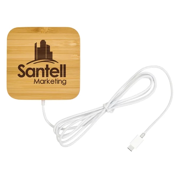 Good Value™ Bamboo Magnet-Hold 15W Wireless Charger - Good Value™ Bamboo Magnet-Hold 15W Wireless Charger - Image 8 of 8