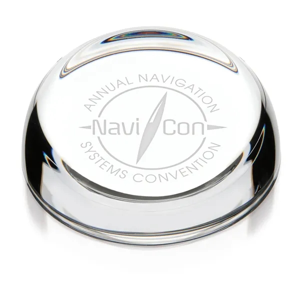 JAFFA® Clear Slant-Top Paperweight - JAFFA® Clear Slant-Top Paperweight - Image 3 of 5