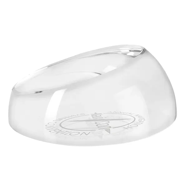 JAFFA® Clear Slant-Top Paperweight - JAFFA® Clear Slant-Top Paperweight - Image 5 of 5
