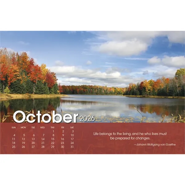 Triumph® Calendars Scenic Moments Large Desk Calendar - Triumph® Calendars Scenic Moments Large Desk Calendar - Image 36 of 38