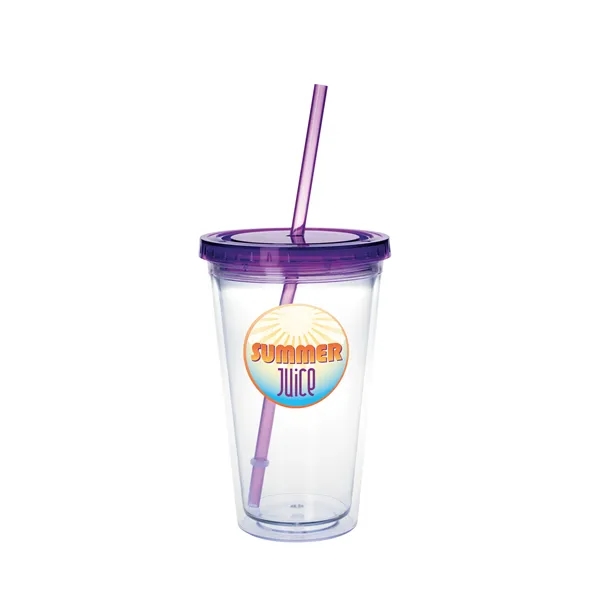 Good Value™ Clear Tumbler with Colored Lid - 18 oz. - Good Value™ Clear Tumbler with Colored Lid - 18 oz. - Image 24 of 29