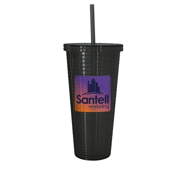 Good Value™ Square-Pattern Double-Wall Tumbler - 23 oz. - Good Value™ Square-Pattern Double-Wall Tumbler - 23 oz. - Image 1 of 15