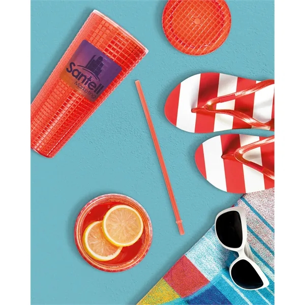 Good Value™ Square-Pattern Double-Wall Tumbler - 23 oz. - Good Value™ Square-Pattern Double-Wall Tumbler - 23 oz. - Image 15 of 15
