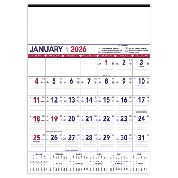 Triumph® Calendars Patriotic Contractor Memo Calendar - Triumph® Calendars Patriotic Contractor Memo Calendar - Image 7 of 9