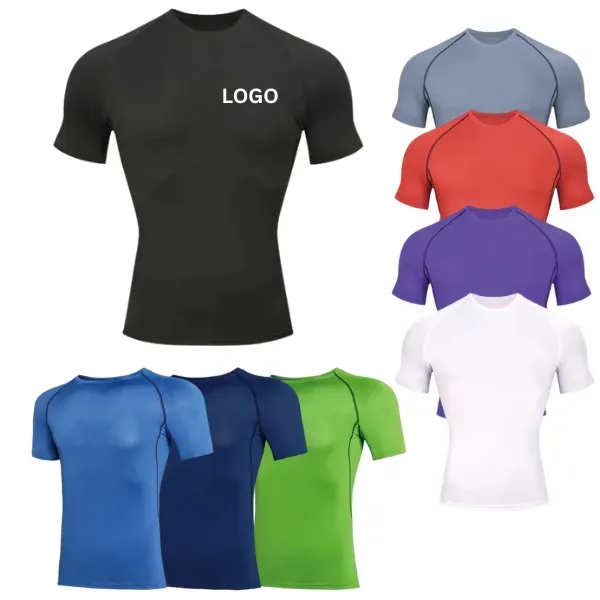 Compression Short Sleeve - Breathable Performance Top - Compression Short Sleeve - Breathable Performance Top - Image 0 of 9