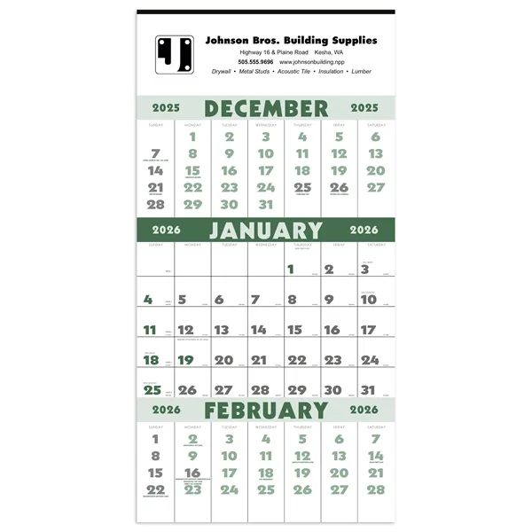Triumph® Calendars 3-Month Planner (12 Sheet) - Triumph® Calendars 3-Month Planner (12 Sheet) - Image 3 of 5