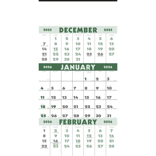 Triumph® Calendars 3-Month Planner (12 Sheet) - Triumph® Calendars 3-Month Planner (12 Sheet) - Image 4 of 5