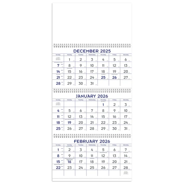 Triumph® Calendars Blue & Grey Commercial Planner - Triumph® Calendars Blue & Grey Commercial Planner - Image 4 of 4