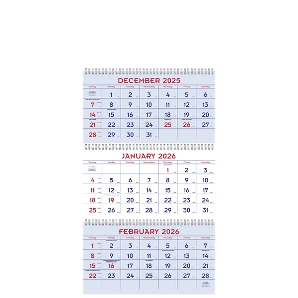 Triumph® Calendars Red & Blue Commercial Planner - Triumph® Calendars Red & Blue Commercial Planner - Image 4 of 5