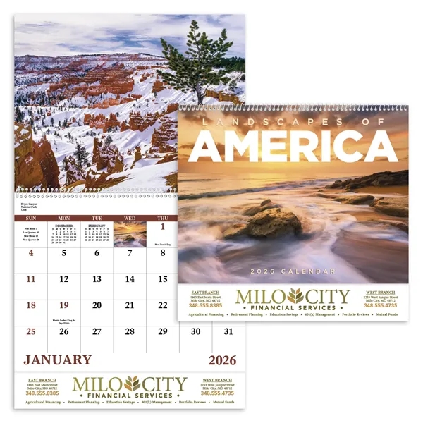 Good Value™ Landscapes of America - Spiral Calendar - Good Value™ Landscapes of America - Spiral Calendar - Image 10 of 31