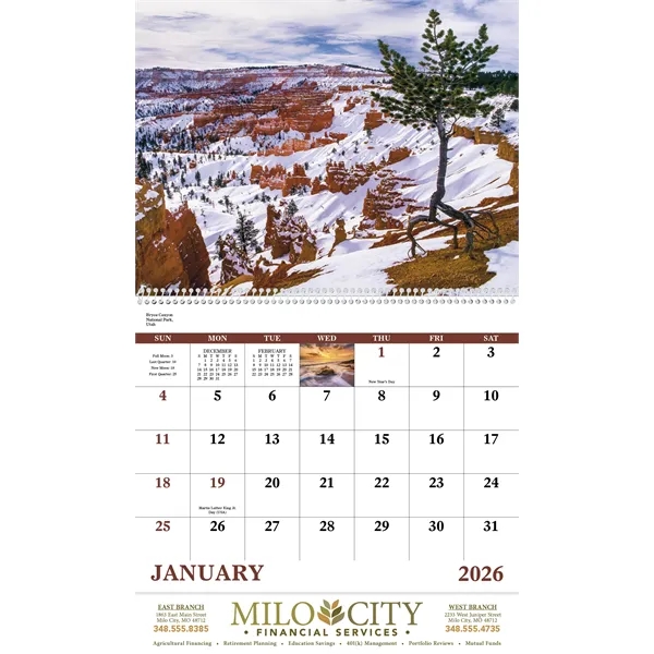 Good Value™ Landscapes of America - Spiral Calendar - Good Value™ Landscapes of America - Spiral Calendar - Image 15 of 31