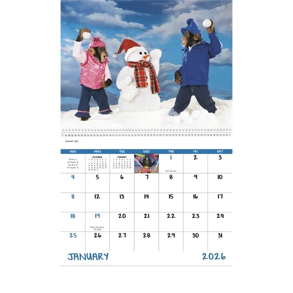 Good Value™ Monkey Mischief - Spiral Calendar - Good Value™ Monkey Mischief - Spiral Calendar - Image 16 of 30